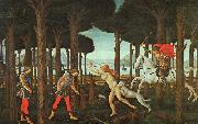 BOTTICELLI, Sandro, The Story of Nastagio degli Onesti (first episode) ghj